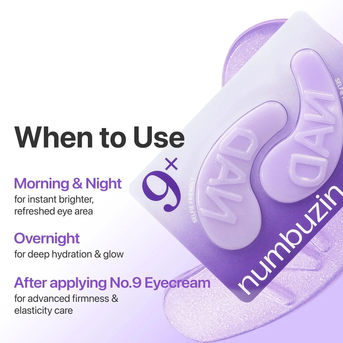 Numbuzin No.9 NAD+ Collagen Under-Eye Patches 5pk