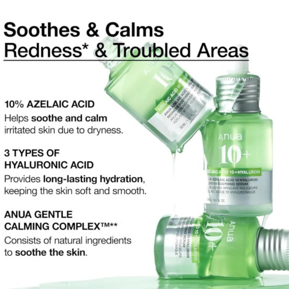 Anua Azelaic Acid 10 Redness Soothing Serum