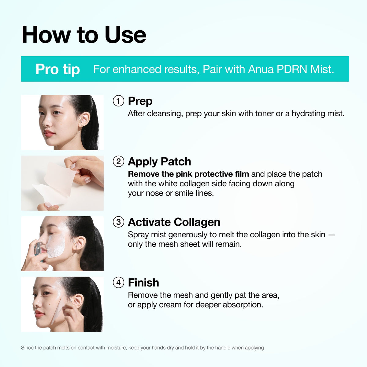 Anua PDRN Collagen Melting Face Patches 4pk